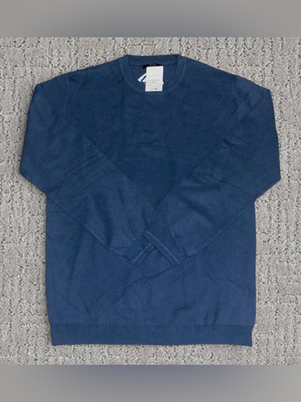 Top Ten Blue Mens Cashmere Blend Sweater - 120 XL / XXL